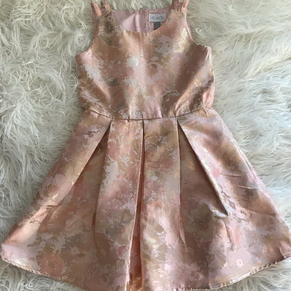 Pink and gold dress